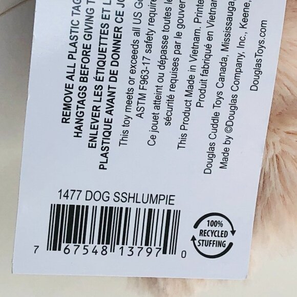 🔥Super Low price New w/Tag Douglas Baby Sshlumpies Puppy Dog Blanket Lovey - Picture 15 of 15